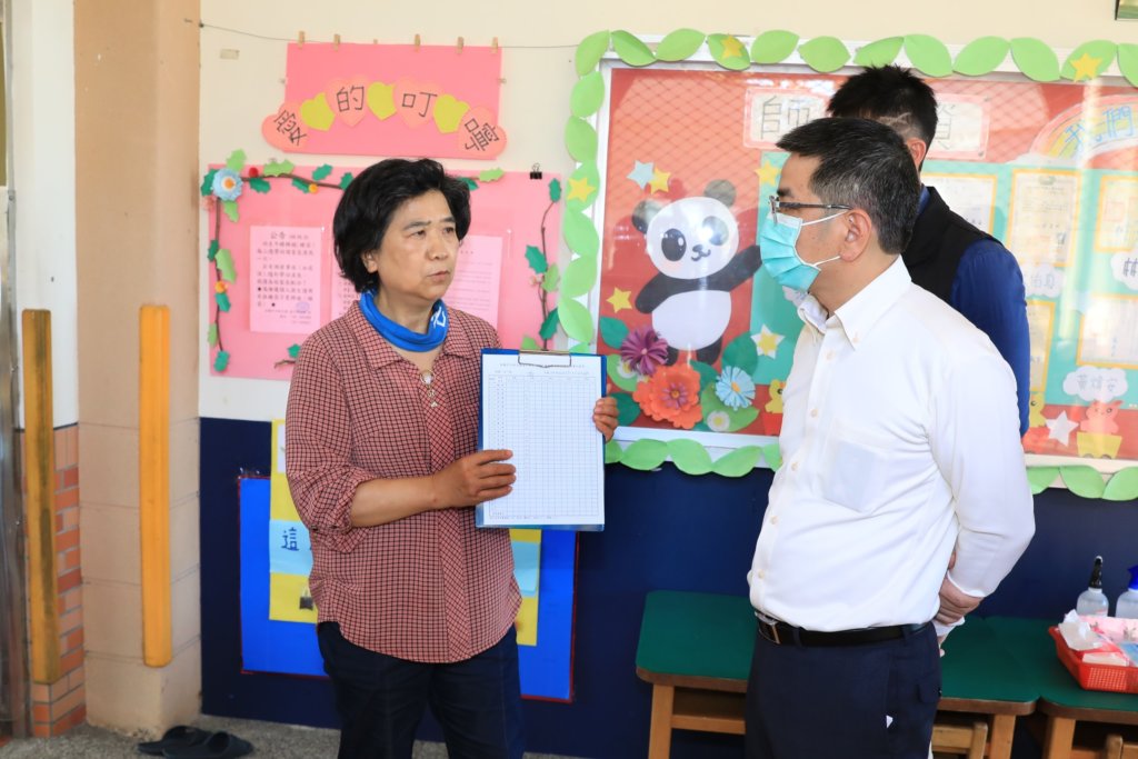 (園方表示進校門的孩童都經過體溫測量,無異狀|宜蘭市公所 提供)