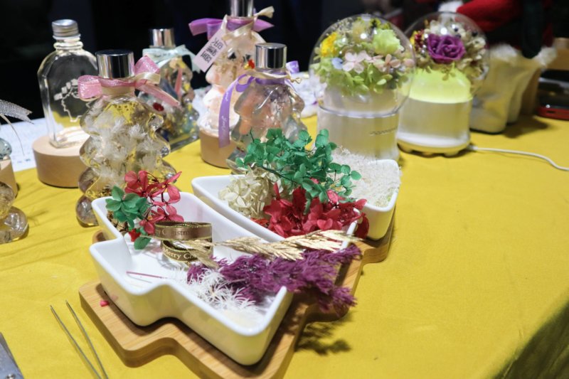 浮游花起源於日本,是植物標本的一種觀賞品|宜蘭市公所提供