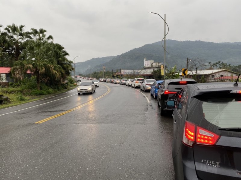 蘇花改車潮|圖:宜蘭縣警察局提供